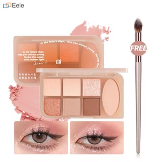 XIXI อายแชโดว์ 7 สี Repair Volume Pearlescent Matte Waterproof Long-Lasting Cosmetics ↑Eele