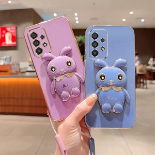 เคสโทรศัพท์มือถือ ซิลิโคนนิ่ม พร้อมขาตั้ง พับได้ สําหรับ SAMSUNG A54 A34 A24 A14 4G 5G