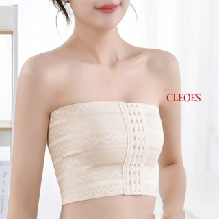 Cleoes คอร์เซ็ทผู้หญิง ใส่สบาย ระบายอากาศ กระชับสัดส่วน สายรัดหน้าอก หัวเข็มขัด Tomboy ชุดชั้นใน