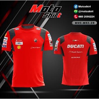 เสื้อยืดคอกลม แขนสั้น พิมพ์ลาย MOTOSHIRT DUCATI Sublimation Baju Microfiber Jersi สําหรับผู้ชาย