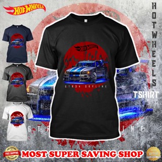 เสื้อยืดแขนสั้น พิมพ์ลาย Nissan Skyline GTR 34 190gsm ไซซ์ XS-3Xl สําหรับผู้ชาย