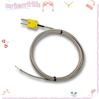 Orienttk โพรบเซนเซอร์เทอร์โมคัปเปิล โลหะ ยาว 2 เมตร คุณภาพสูง 0-400°C เครื่องตรวจจับอุณหภูมิเตาอบและเตาเผา