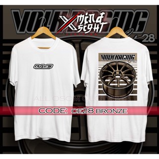 เสื้อยืด พิมพ์ลายรถยนต์ Volk Rays C28 | ลิมิเต็ดอิดิชั่น | บาจู | เสื้อยืด