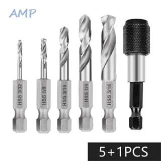 ⚡NEW 8⚡Drill Bit 1/4" Hex Shank 6542 HSS 6pcs/set Replacements Short Bit Durable