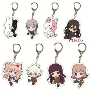 Cleoes Danganronpa พวงกุญแจ สองด้าน จี้รูปอนิเมะ Nanami ChiaKi น่ารัก อุปกรณ์เสริมคอสเพลย์