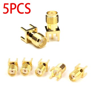 ⚡NEW 8⚡Sma Connector 5pcs Brass For WiFi External Antenna RG58 RG142 RG223 Cable