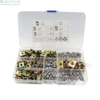 【Big Discounts】Multi Sized Car Fender Bumper Fastener U Nuts Clips and Screws 170pcs Assortment#BBHOOD