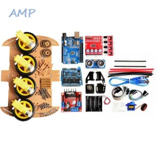 ⚡NEW 8⚡Car Chassis Kit 4WD Arduino Robot Installation Is Convenient Smart Car Brand New