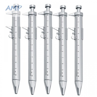 ⚡NEW 8⚡Roller Ball Pen Ruler 0-100mm/0-3.9in Ballpoint Pen Blue /Black Refill