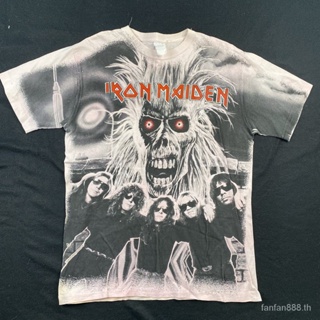 Lhw6 1991 เสื้อยืด พิมพ์ลาย Iron Maiden All Over AOP XL