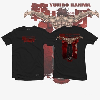 เสื้อยืดลายฤดูร้อน Anime Shirt - ETQTCo. - Baki - Yujiro Hanma เสื้อยืดคอตตอนฤดูร้อน S-5XL เสื้อยืดคอตตอนฤดูร้อน S-5XL