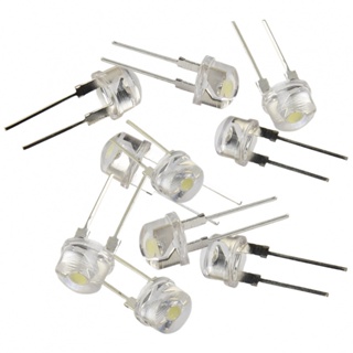 ⚡NEW 8⚡LED Emitting Diodes LED Lamp Straw Hat Inline Through Hole 0.5W 10PCS 8MM