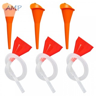 ⚡NEW 8⚡Oil Funnel Petrol Plastic Set Universal Coolant From Cars Engine Oil Garage