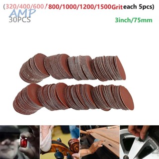 ⚡NEW 8⚡Sanding Discs 3 " 30Pcs/Set Polished Stick Plate Resin-bonded Alumina Coated