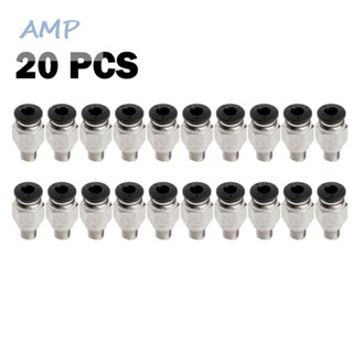 ⚡NEW 8⚡Pipe Connector Accessories New PC4-M6 Silver For PTFE Pipe Coupling Coupler