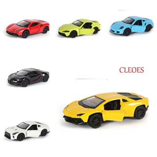 Cleoes โมเดลรถสปอร์ตจําลอง 1:43 Porsche อัลลอย 1:43 ของเล่นเสริมการเรียนรู้เด็ก ของขวัญคริสต์มาส