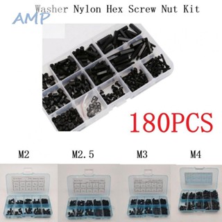 ⚡NEW 8⚡Top Sale Outdoor Home Hex Screw Nut Screws Set Accessories Black M3 Parts