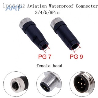 ⚡NEW 8⚡M12 Connector Plug -25°C-85°C 1 Piece 3/4/5/8 Pin Male/Female Straight