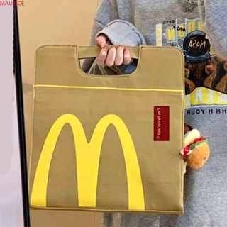 Maurice McDonalds กระเป๋าถือ กระเป๋าสะพายไหล่ กระเป๋าช้อปปิ้ง กระเป๋าสะพายข้าง ลําลอง ขนาดใหญ่ จุของได้เยอะ สําหรับผู้ชาย