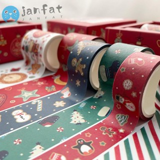 Janfat เทปวาชิ เครื่องเขียน สําหรับตกแต่งสมุดภาพ DIY 6 ชิ้น ต่อชุด