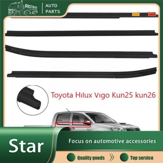 Rtostar แถบพลาสติกซีลหน้าต่างรถยนต์ สําหรับ yota Hilux Vigo Kun25 kun26 2005-2015