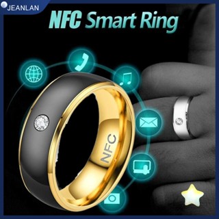 Jeanlan แหวนนิ้วดิจิทัล สเตนเลส กันน้ํา อเนกประสงค์ สําหรับโทรศัพท์ Android NFC