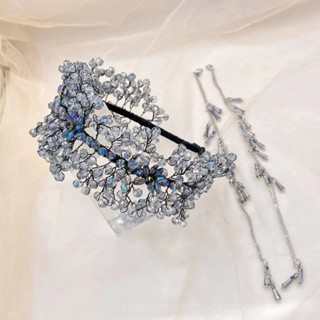 0825FS Xizijia High-End Handmade Crystal Headband Womens Luxury Heavy-Duty Woven Mesh Crystal Bridal Headband Super Shiny Hair Accessories Y88N