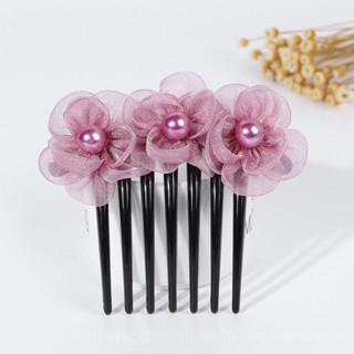 0825FS Korean Style Hair Comb Vent Comb Elegant Adult Bun Seven Vent Comb Hair Accessories Hair Hoop for Braid Hair Comb Headdress Hair Band JUIH