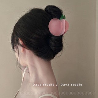 0825FS Spring and Summer New Pink Peach Acetate Grip Cute Girl Large Size Grip Fresh Sweet Hair Claw Women AT94