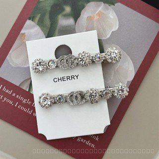 0825FS Czech Rhinestone Hairpin Diamond-Embedded Bang Clip Classic Style Barrettes Clip Duckbill Clip Hairware Po KX6K Clip