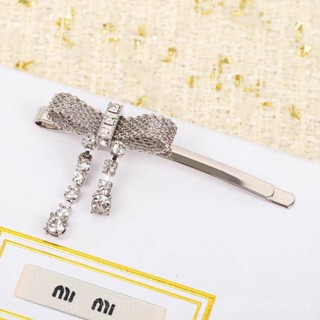 0825FS New Bow Tassel Pendant Fashion All-Match Bobby Pin Celebrity Celebrity Hair Accessories for Women OK G