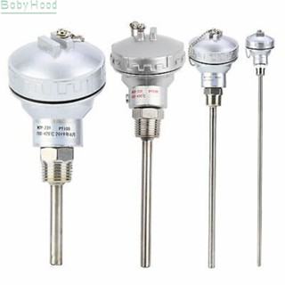 【Big Discounts】Silver Color RTD PT100 Temperature Sensor Probe NPT Thread Thermocouple Terminal#BBHOOD