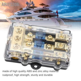 Aries306 Universal 3 WAY Car Audio ฟิวส์ปลอดภัย 60A สเตอริโอฟิวส์ผู้ถือโปร่งใสสำหรับเรือ Yacht