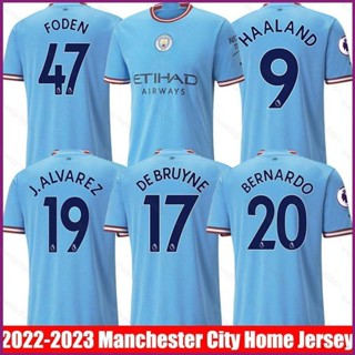 เสื้อกีฬาแขนสั้น ลายทีมชาติฟุตบอล NP2 2022-2023 MAC Home Haaland Bernardo Foden Alvarez Grealish De Bruyne Jersey Plus size PN2