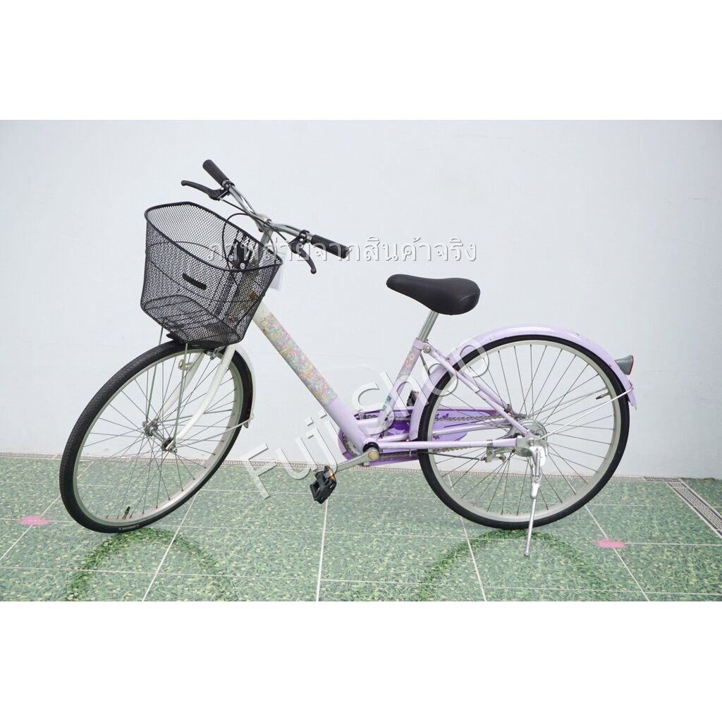 จักรยานแม่บ้านญี่ปุ่น - ล้อ 22 นิ้ว - ไม่มีเกียร์ - สีม่วง [จักรยานมือสอง]