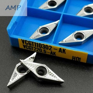 ⚡NEW 8⚡VCGT110302-AK H01 Blade Replaces VCGT220.5-AK Aluminum CNC Carbide Parts