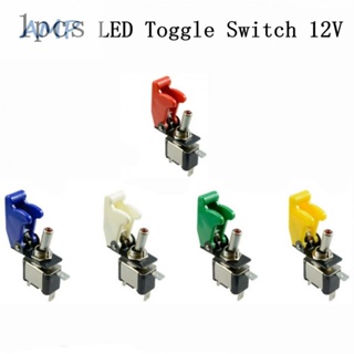⚡NEW 8⚡Toggle Switches 12V 25A LED Illuminated Yellow Cover LED Toggle Switch