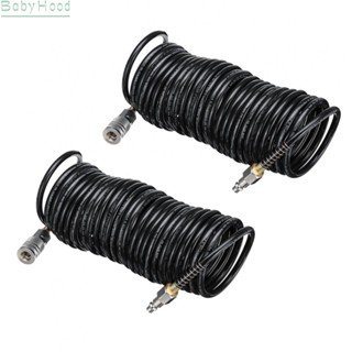 【Big Discounts】Pneumatic Hose 2pcs Air Hose Anti-distortion Black Compressor Flexible#BBHOOD