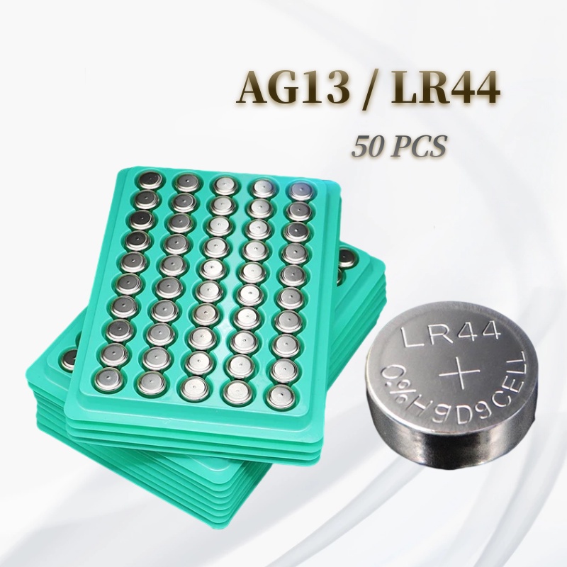 25-100PCS 1.55V LR44 AG13 LR1154 357 SR44 RW82 SR1154 SP76  A76 Zinc Manganese Button Battery Watch 