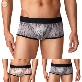 GORGEOUS~Boxer Briefs Men Underwear Panties Soft Tiger Stripes Trunks Breathable