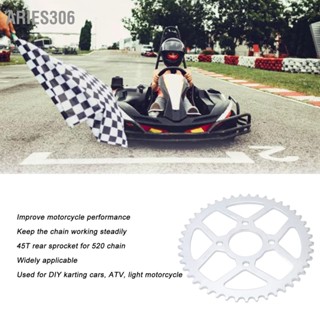 Aries306 45T ด้านหลังเฟือง COG 520 เฟืองโซ่สำหรับ DIY รถจักรยานยนต์ ATV Karting ซ่อม Accesspries