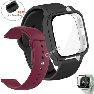 สายนาฬิกาสมาร์ทวอทช์ สําหรับ Garmin Venu Sq 2 Strap SQ2 Smart Watch สายซิลิโคน Sq Music Watch เคส Garmin Venu ป้องกันหน้าจอ Tpu พร้อมปลั๊กกันฝุ่น