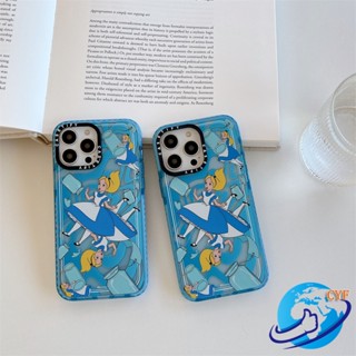 เคสโทรศัพท์มือถืออะคริลิคแข็ง TPU นิ่ม ขอบกันกระแทก ลายอลิซ สําหรับ iPhone 14 13 12 11 Pro Max 14 13 12 11