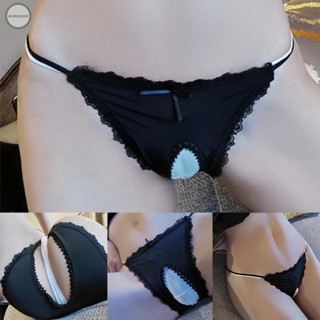 GORGEOUS~Mens Sexy Low Rise Open Crotch Briefs Sissy Panties Underwear Lingerie Knickers