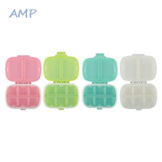 ⚡NEW 8⚡Pill Box Food Grade For Storing Vitamins Grain Fibre Pink Plastic White 11*8*3cm