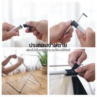 【การจัดส่งในกรุงเทพฯ】ตะกร้าแยกผ้า 3 ช่อง ตะกร้าใส่เสื้อ ตะกร้าใส่ผ้า