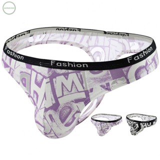 GORGEOUS~Men Sexy G-String Briefs Thong Lingerie Printed  Underwear Panties Underpants