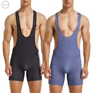 GORGEOUS~Sexy Mens Comfortable Sports Jockstrap Underwear Leotard Bodysuit Soft Jumpsuit