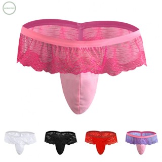 GORGEOUS~Underwear Thong Breathable Briefs Classic G String Mens Sissy See Through