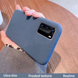 เคส Realme GT Neo 2T 3T Neo5 C30S C31 C33 C35 C55 บางพิเศษ หินทราย ฝ้า สีพื้น นิ่ม TPU เคสโทรศัพท์ กันลื่น ด้านหลัง